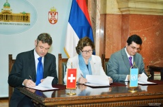 7 December 2015  Signing ceremony of the Statement of Cooperation between the National Assembly, Swiss Agency for Development and Cooperation and the UNDP (photo ©UNDP Serbia) 